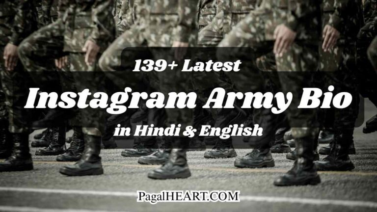 Instagram Army bio